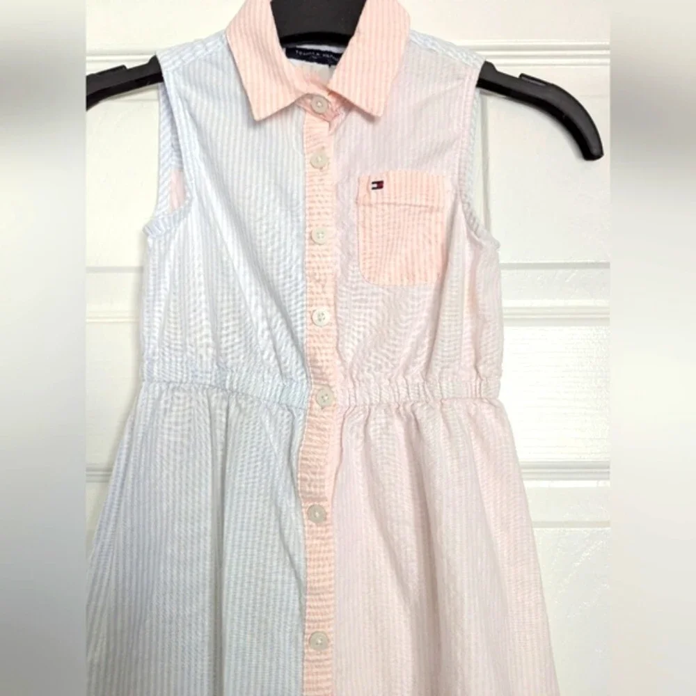Tommy Hilfiger Lightweight Button-Down Sleeveles Shirt Dress